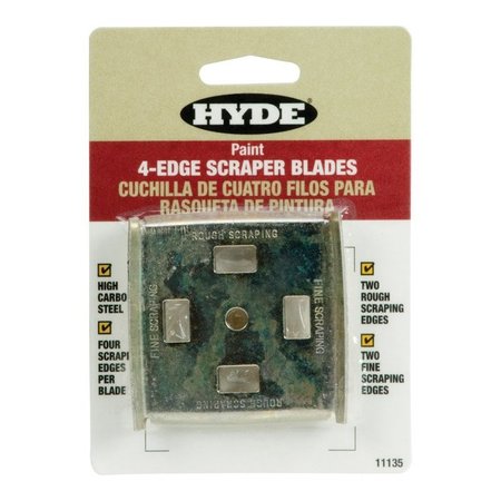 HYDE 2-1/2 in. W High Carbon Steel 4-Edge Scraper Blade 11135